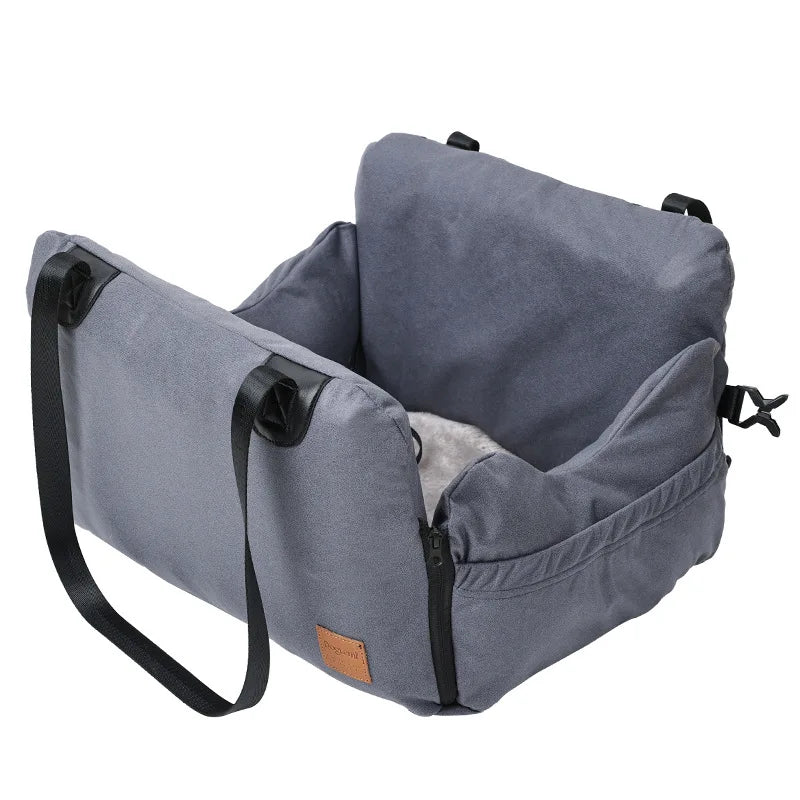 Dog Car Seat with Safety Belt Airbag Four Season Universal Pet Ooster Nest Cushion Washable Dog Cat Sofa Bedding Travel Mattress