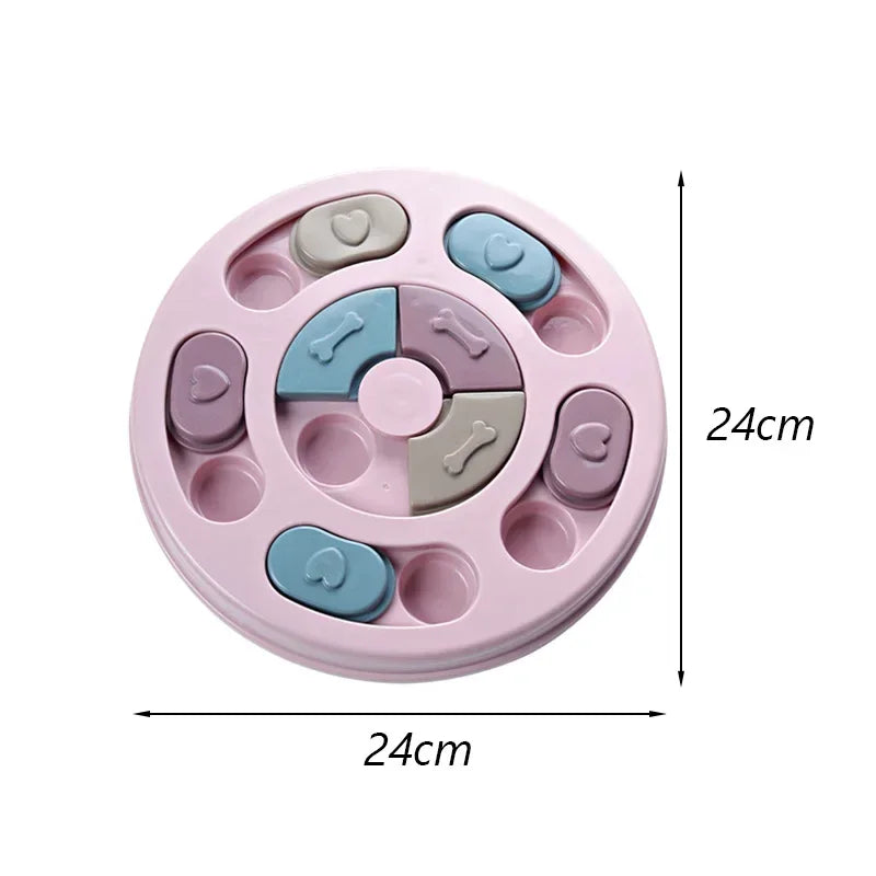 Funny Dog Cat Feeding Toy Puzzle Pet Toys for Small Dogs Cats Training Puppy Intelligence Quotient Slow Food Plate Accessories