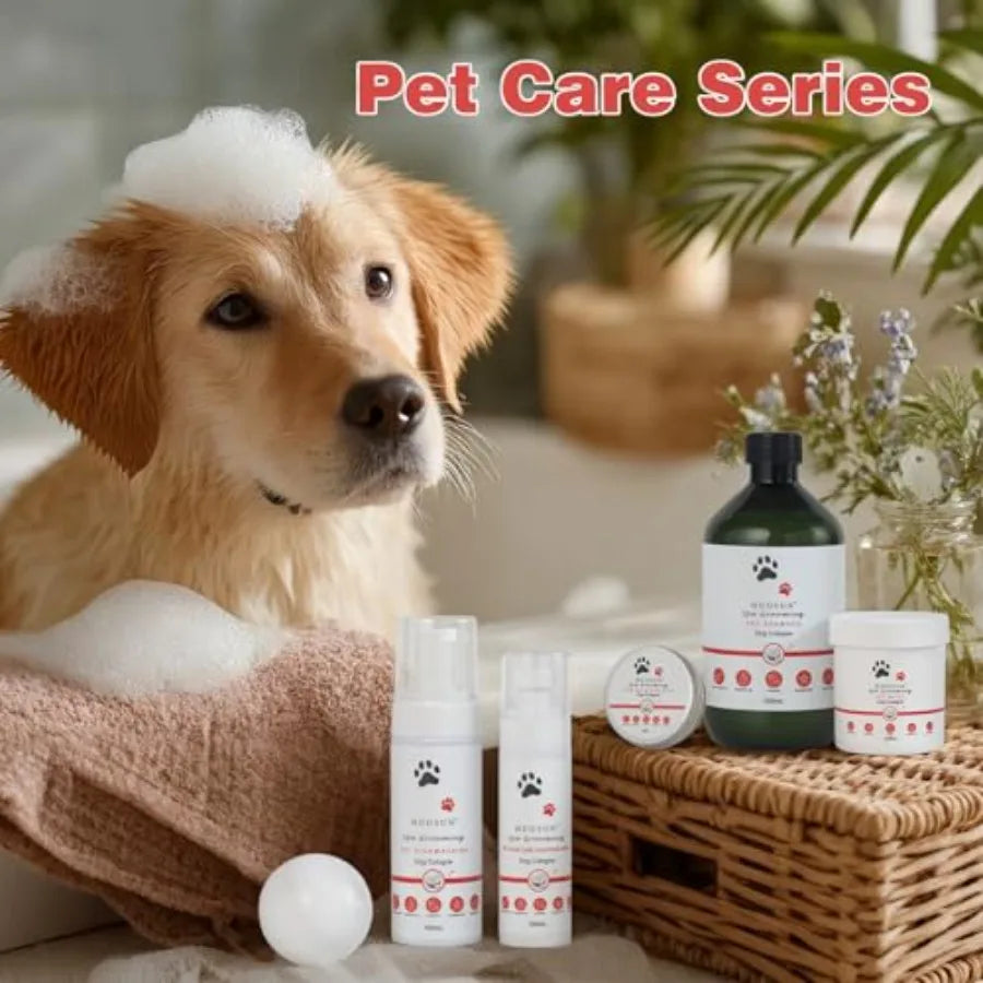 XXXL 20 Pieces Dog Gift Basket for Dogs Pet Spa Gift Set with Shower Gel Shampoo Toys Plush Rubber Rope Training Toys Birthday