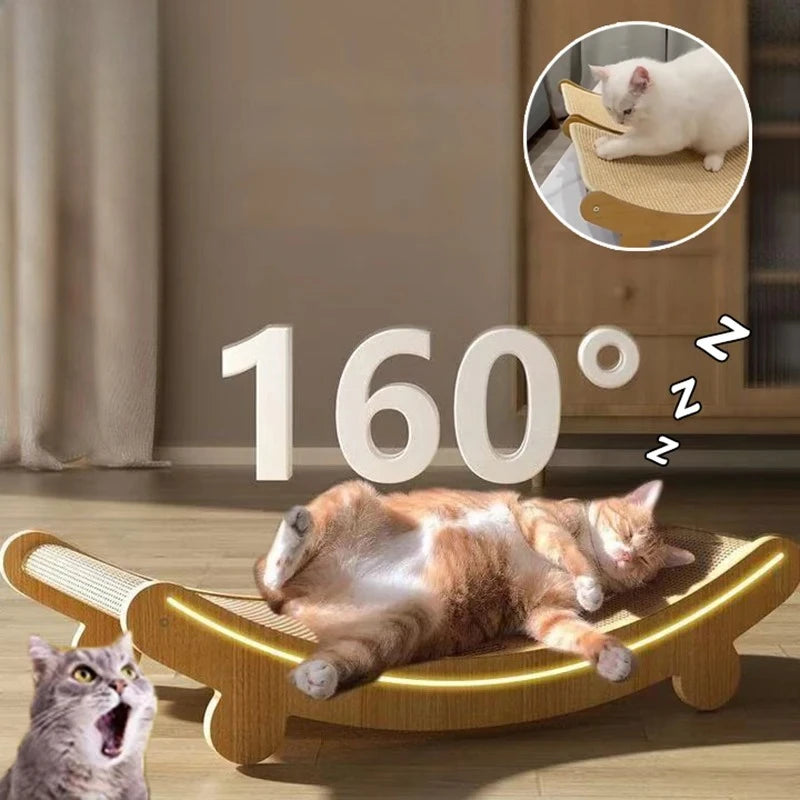 Large Cat Scratching Pads Cat Scratch Board Detachable Wear-resistant Multifuction Cats Sleeping Bed Kitten Grinding Cat Toys