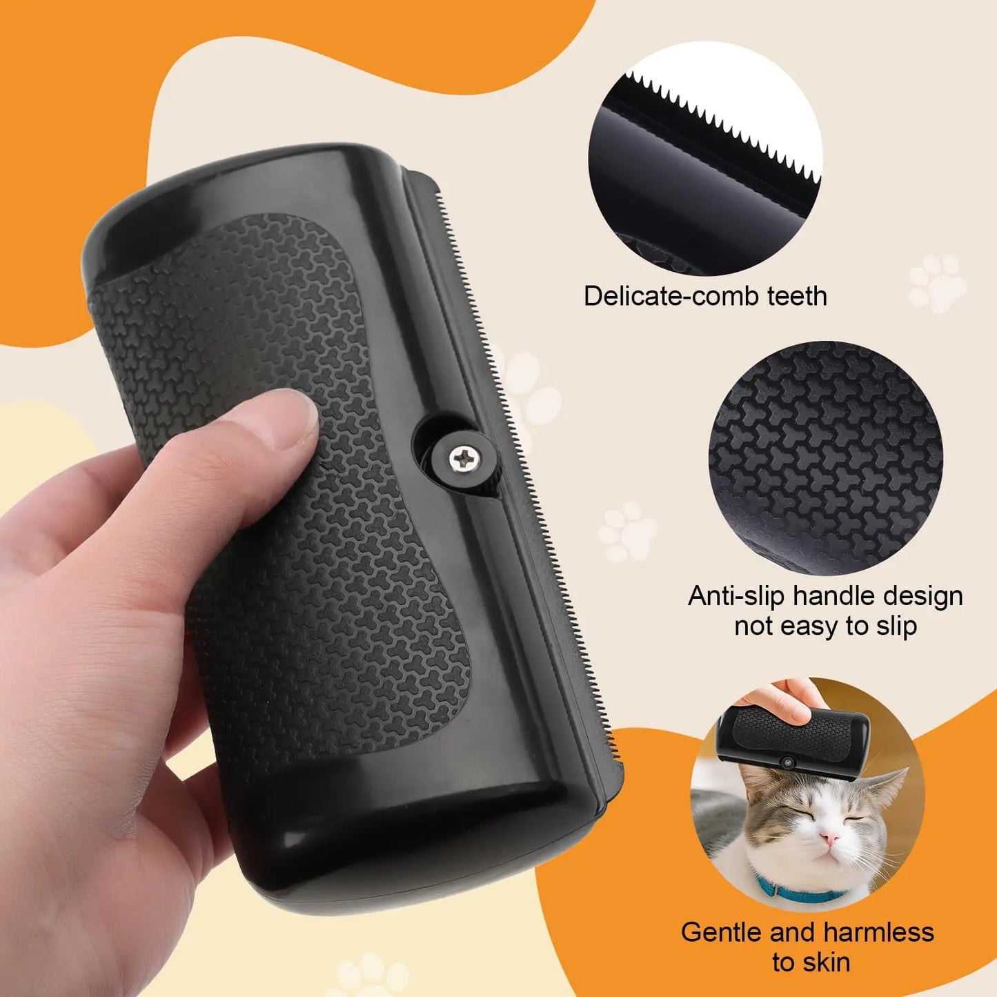 Upgraded Pet Professional Deshedding Dog Brush &Hair Remover Comb – Grooming Tool for Cats Dogs Horses, Itching Relief Fur Knot