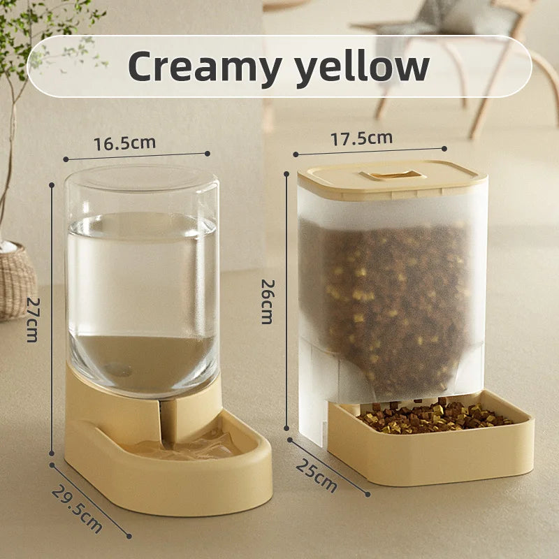 HOOPET Dogs Automatic Feeders Water Bottle Cats Bowl Food Storage Drinking Dispenser Container Pet Supplies