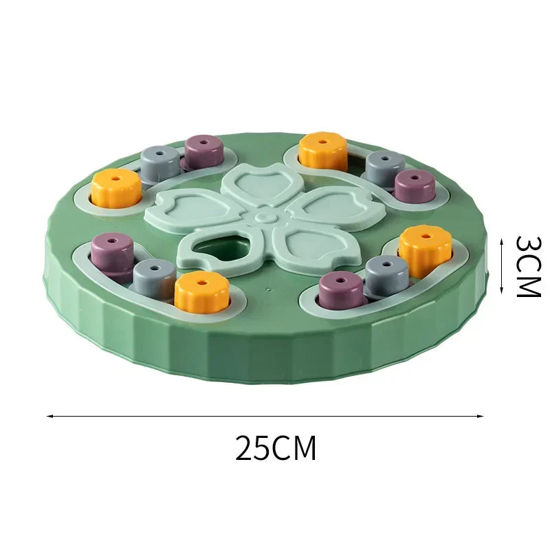Funny Dog Cat Feeding Toy Puzzle Pet Toys for Small Dogs Cats Training Puppy Intelligence Quotient Slow Food Plate Accessories