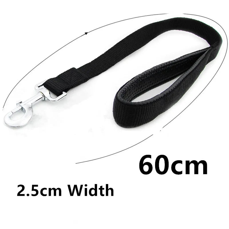 Dog Leash Short Dogs Leashes 60cm Nylon Leashes Rope Pet Chain Soft Handle Waterproof Leash for Dog Walking Belt Pet Accessories