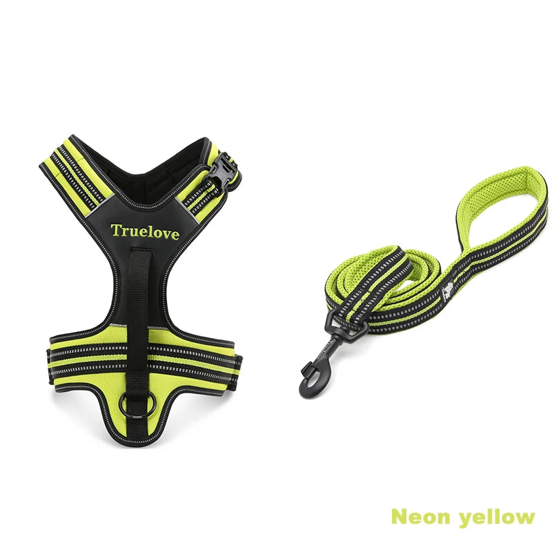True Love Pet No Pull Adjustable Dog Harness and Leash Set for Medium & Large Dogs TLL5551 TLL2112