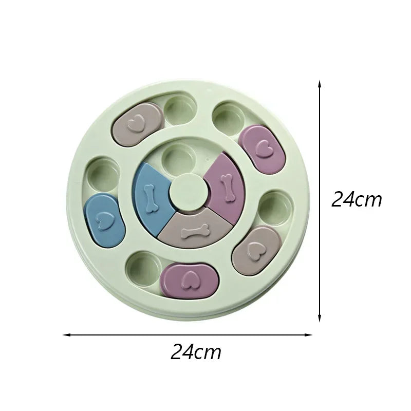 Funny Dog Cat Feeding Toy Puzzle Pet Toys for Small Dogs Cats Training Puppy Intelligence Quotient Slow Food Plate Accessories