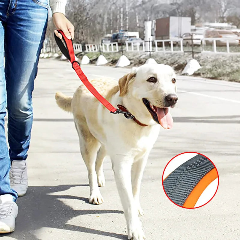 Dog Leash Short Dogs Leashes 60cm Nylon Leashes Rope Pet Chain Soft Handle Waterproof Leash for Dog Walking Belt Pet Accessories