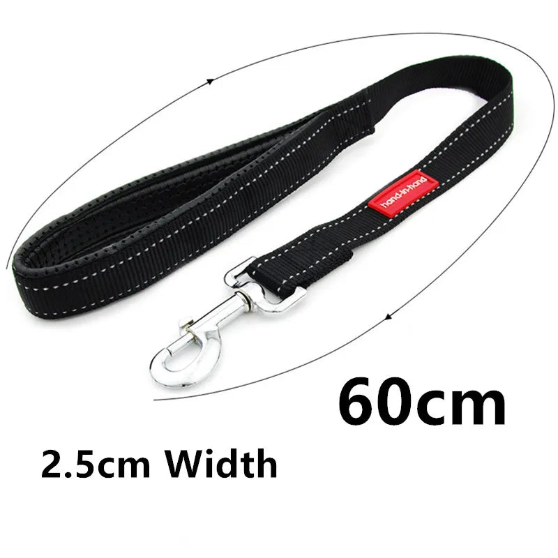 Dog Leash Short Dogs Leashes 60cm Nylon Leashes Rope Pet Chain Soft Handle Waterproof Leash for Dog Walking Belt Pet Accessories