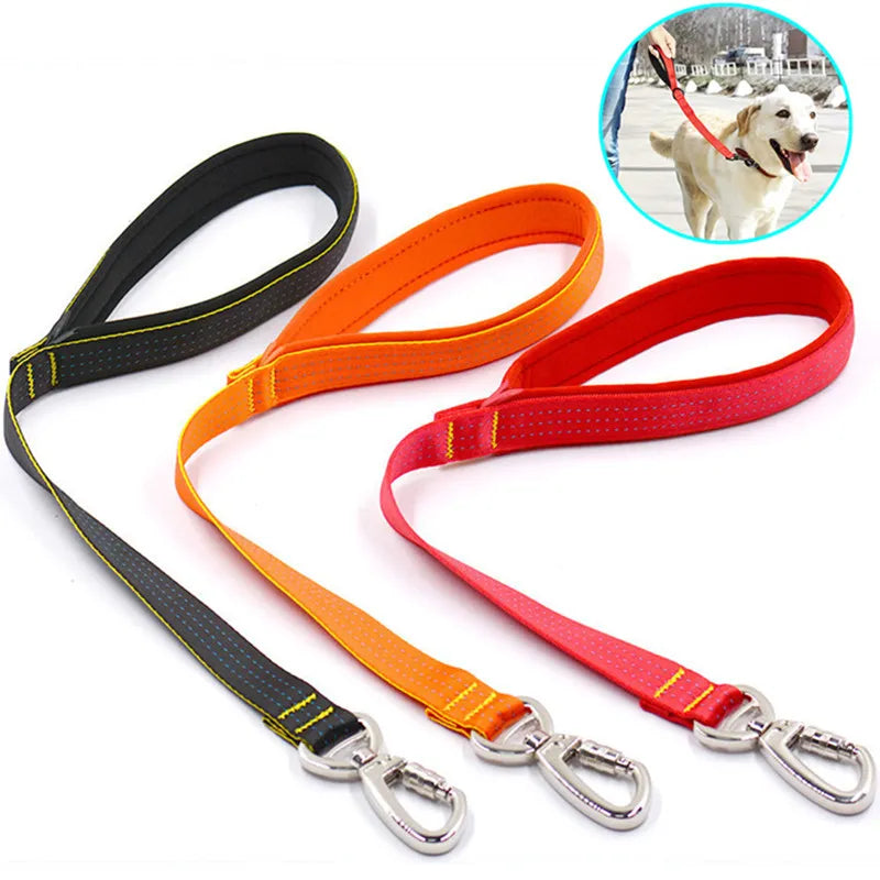 Dog Leash Short Dogs Leashes 60cm Nylon Leashes Rope Pet Chain Soft Handle Waterproof Leash for Dog Walking Belt Pet Accessories
