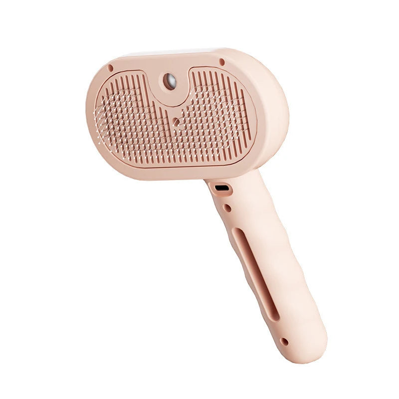 Dog Comb Pet Steam Massage Brush, Soft Round Head Hair Removal Comb for Dogs & Cats, Universal Grooming Accessory