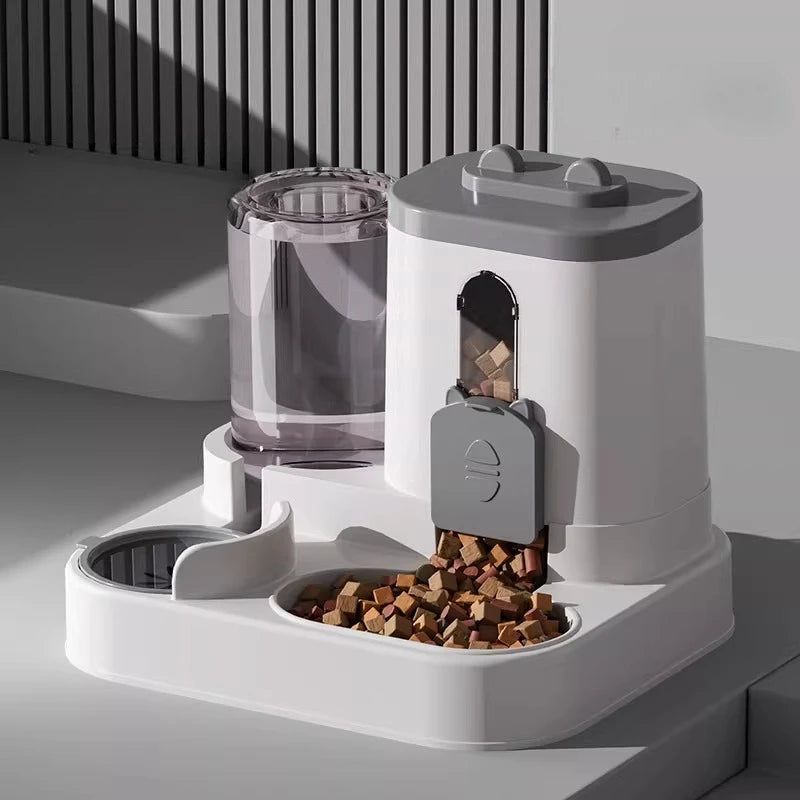 New Cat Automatic Feeding and Water Dispenser Dog Bowl Cat Basin 2-in-1 Water Dispenser Pet Bestseller