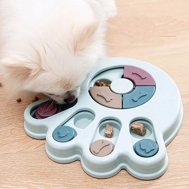 Funny Dog Cat Feeding Toy Puzzle Pet Toys for Small Dogs Cats Training Puppy Intelligence Quotient Slow Food Plate Accessories